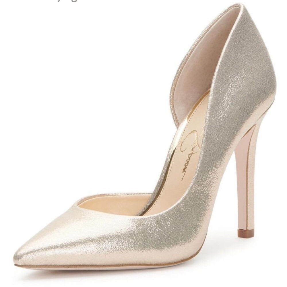 🥂GLAM! Champagne “Claudette” D’Orsay Pump -Jessica Simpson -Size 7 BRAND NEW! - Picture 4 of 9